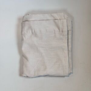 SINGLE Project 62 White textured Blackout Curtain Panel 48”x63”